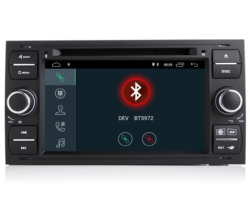 Двойной Din Android 9 0 четырехъядерный автомобильный DVD GPS плеер для FORD Focus Mondeo Transit GALAXY