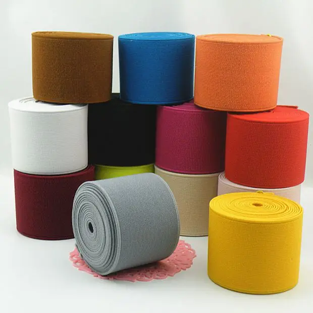 1 м/50 мм обрезные эластичные ленты аксессуары для шитья одежды DIY ленты ремесла цветные ленты резинки для одежды ткань LU14