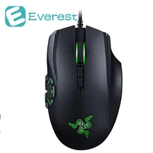 Razer Naga Hex V2 Gaming Mouse With 7 Programmable Mechanical Thumb Buttons 16,000 Adjustable DPI mouse pc gamer