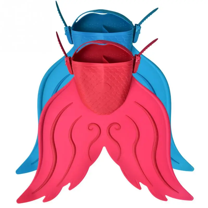 

Mermaid Swimming Fins Teenager Children Kids Adjustable Diving Swim Fins Flipper Swimming Shoes Flipper Diving Feet Tail Monofin