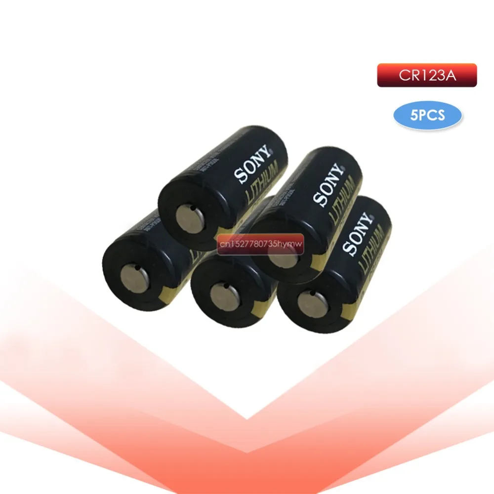 

5pc SONY 123 Lithium 3V Arlo Camera Battery CR123A CR17345 DL123A EL123A 123A