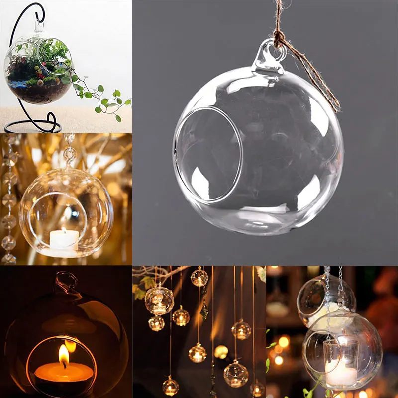 Подвесной свеча подсвечник Круглый прозрачный держатель свечи BAUBLE насадка шар-6 см держатель для чайной свечи свет современный подсвечник