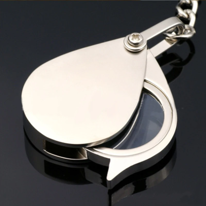 New Portable 8X Folding Key Ring Magnifier with Chain Daily Magnifying Tool Hot Sale | Инструменты
