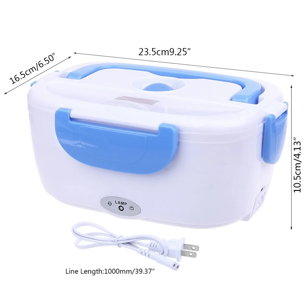 Portable Electric Heated Food Warmer Box Container Lunch Meal Lunchbox 110V US