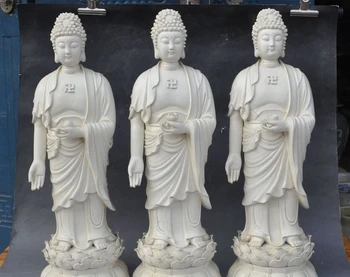 

20" chinese Dehua White Porcelain sakyamuni Shakyamuni Tathagata buddha statue