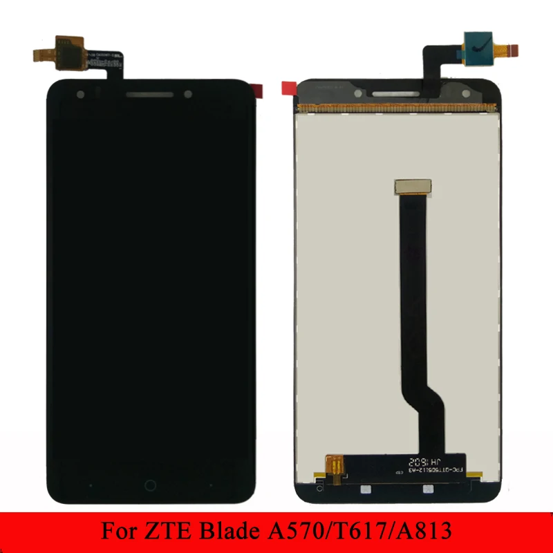 Для 5 ''zte Blade A570 T617 A813 ЖК дисплей + сенсорный экран дигитайзер сборка Запчасть в