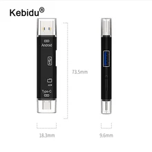 Kebidu все в 1 type C OTG кард-ридер SD TF Micro SD кард-ридер USB 3,1 USB C Micro USB поддержка памяти Mac10 Win7/8/xp/vista