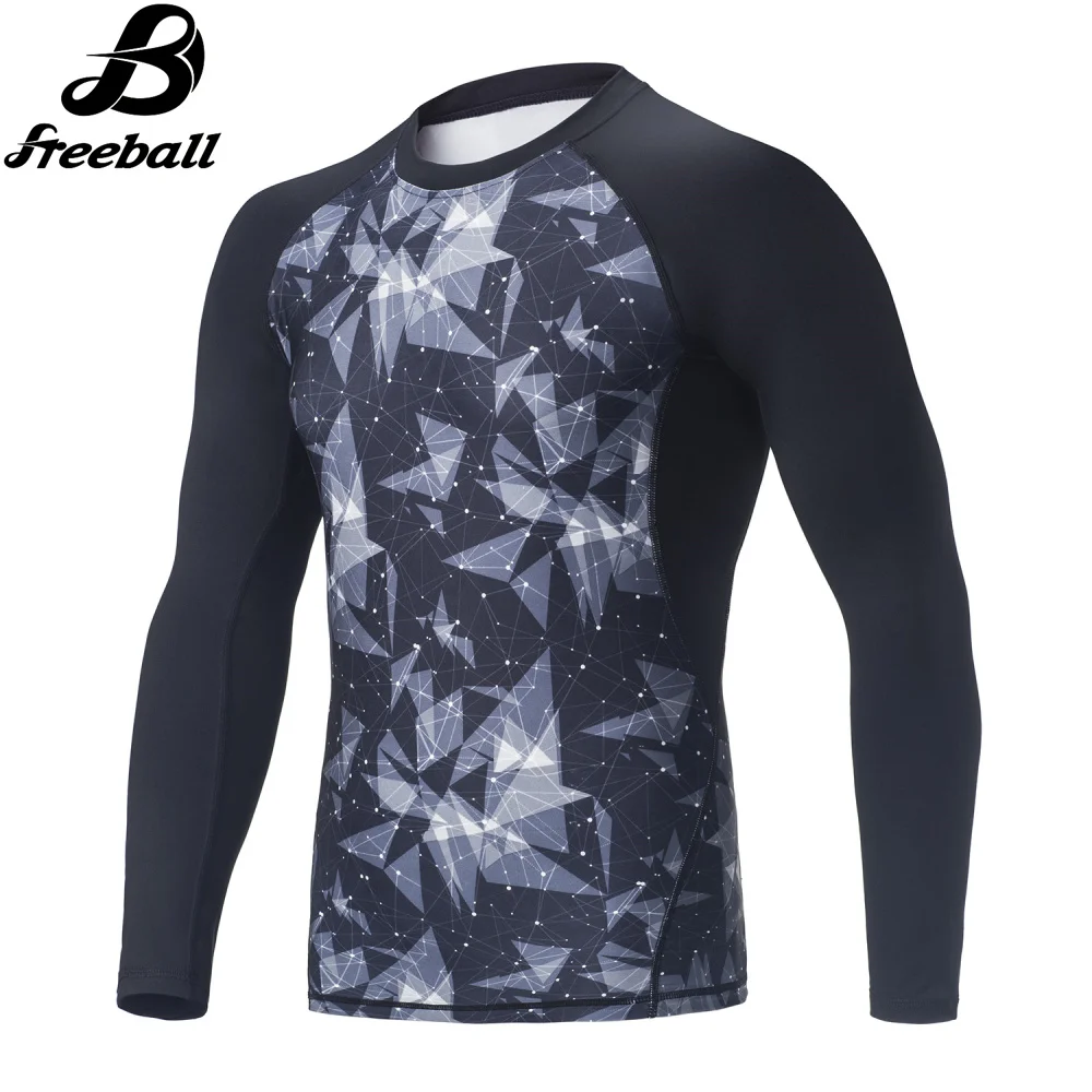 

Men's Running Cycling Tight Sportswear Long Sleeve Breathable Quick-Drying Base layer Basketball Jersey Compression Shirt