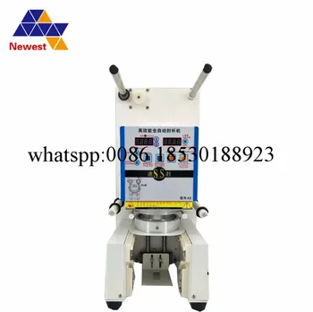 

free shipping Guaranteed 220V electric standard cup dia:9.0 cm,9.5cm Automatic Plastic Cup Sealing Machine for sale