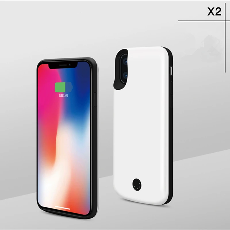 5000 мАч батарея зарядное устройство чехол для iPhone X XS Power внешний задний зажим