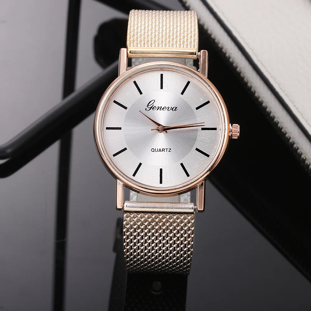 

Stainless Steel Women Quartz Watch Luxury Fashion Ladies Watches Big Dial Silicone Band Wristwatch female Clock relogio feminino