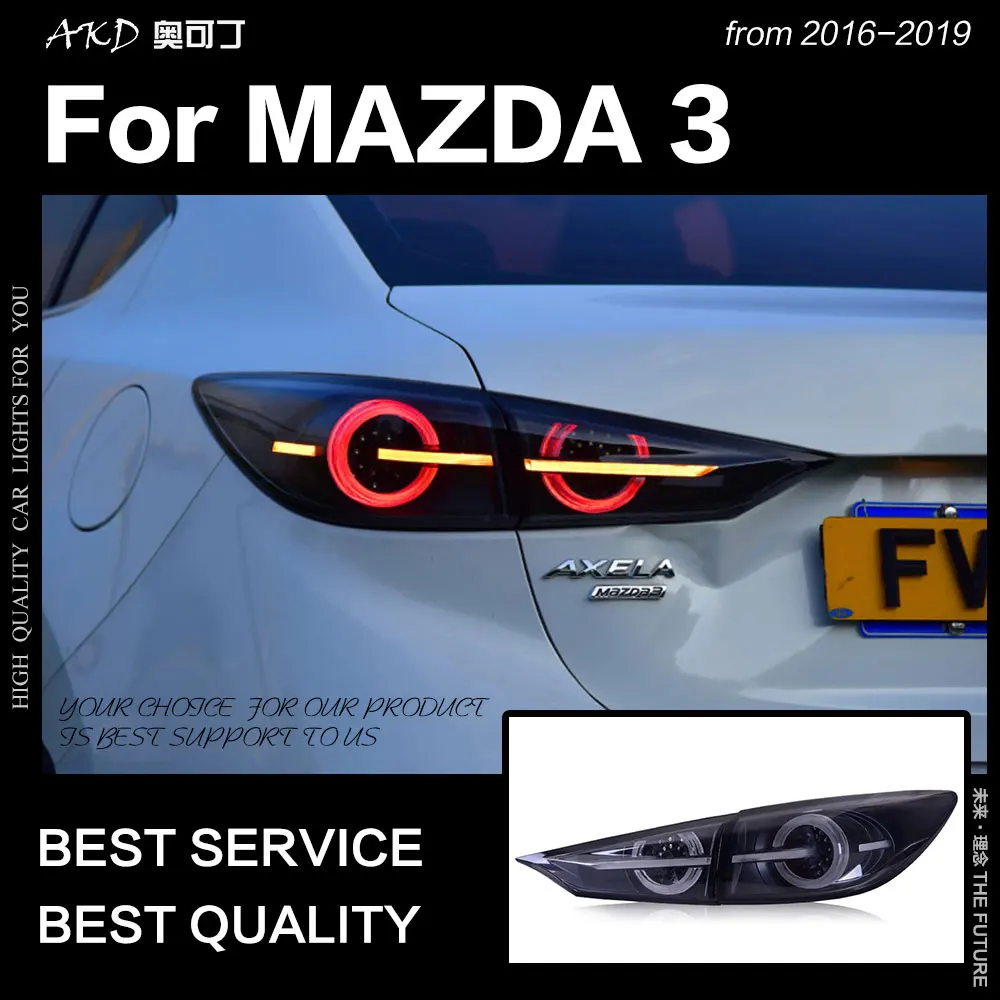AKD Car Styling for Mazda 3 Tail Lights 2014 2018 Mazda3 Axela LED Tail font b