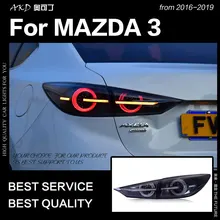 AKD Styling Auto per Mazda 3 Luci di Coda 2014-2018 Mazda3 Axela HA CONDOTTO LA Lampada di Coda LED DRL Segnale Del Freno inversione di auto Accessori