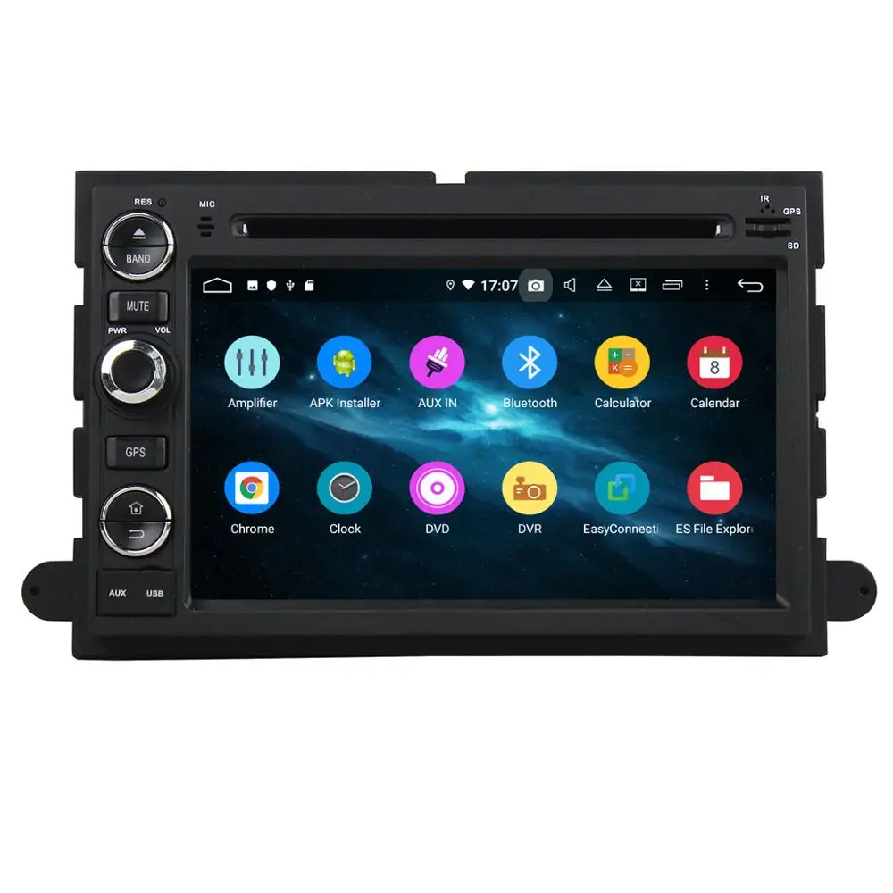 Cheap 2 din Android 9.0 Car GPS Radio For Ford Escape  F150 F250 Fusion Mustang Expedition Explorer 2005 2007 2008 DVD Navigation 5