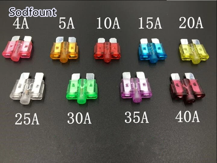 

Medium Size Automotive Fuse With Indicator Light Pilot Lamp 4A-40A Medium Fuse With Fusing indication