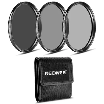 

Neewer ND Filter Set (ND2 ND4 ND8)+Cleaning Cloth for CANON 18-135mm EF-S IS STM Lens/NIKON 18-105mm f/3.5-5.6 AF-S DXVR ED Lens