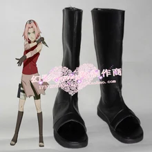 Наруто Харуно Сакура Косплэй обувь ботинки разных размеров, изготавливаемые на заказ