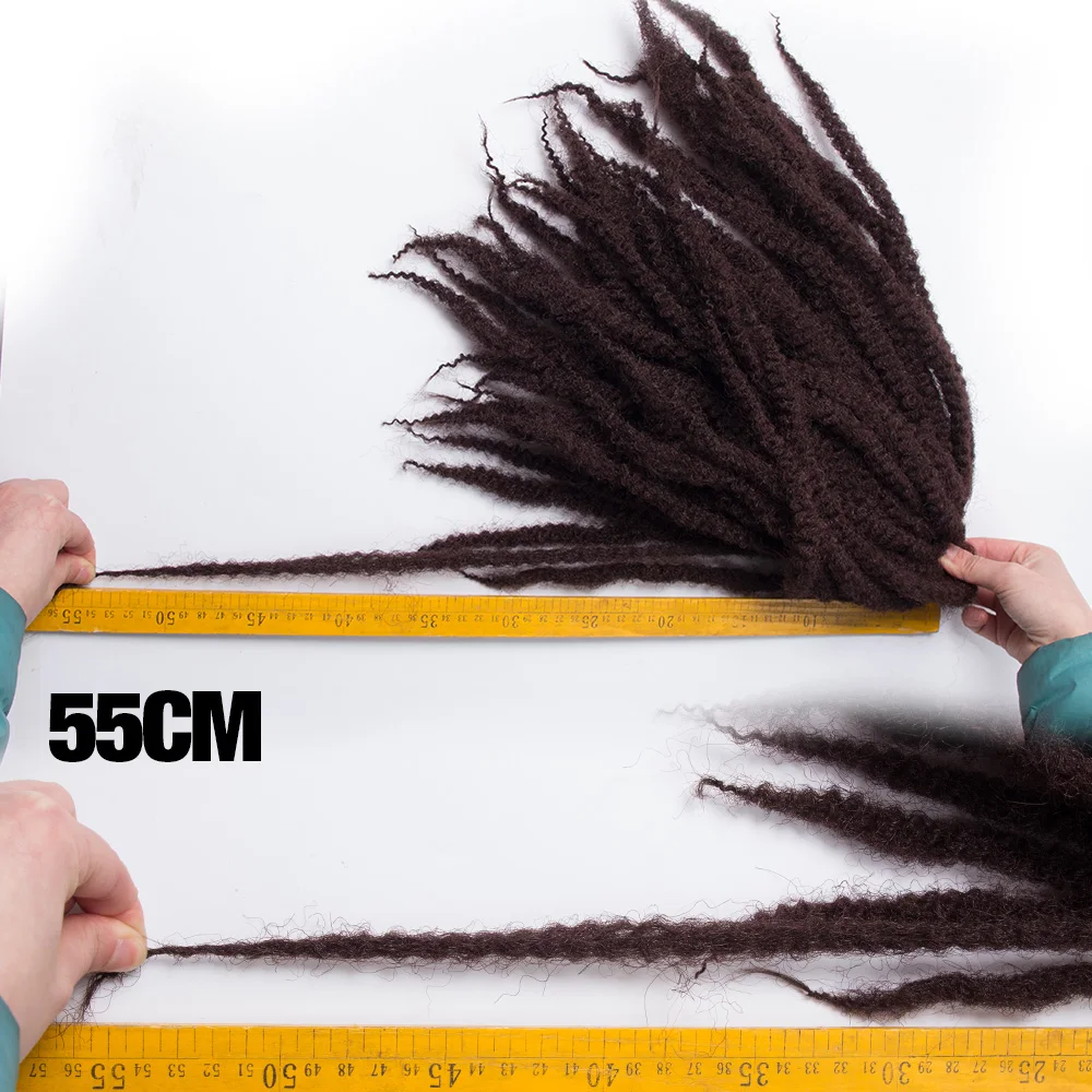 Afro Twist Braid Synthetic Marley Braiding Hair Extensions Burgundy High Temperature Fiber MarleyHair