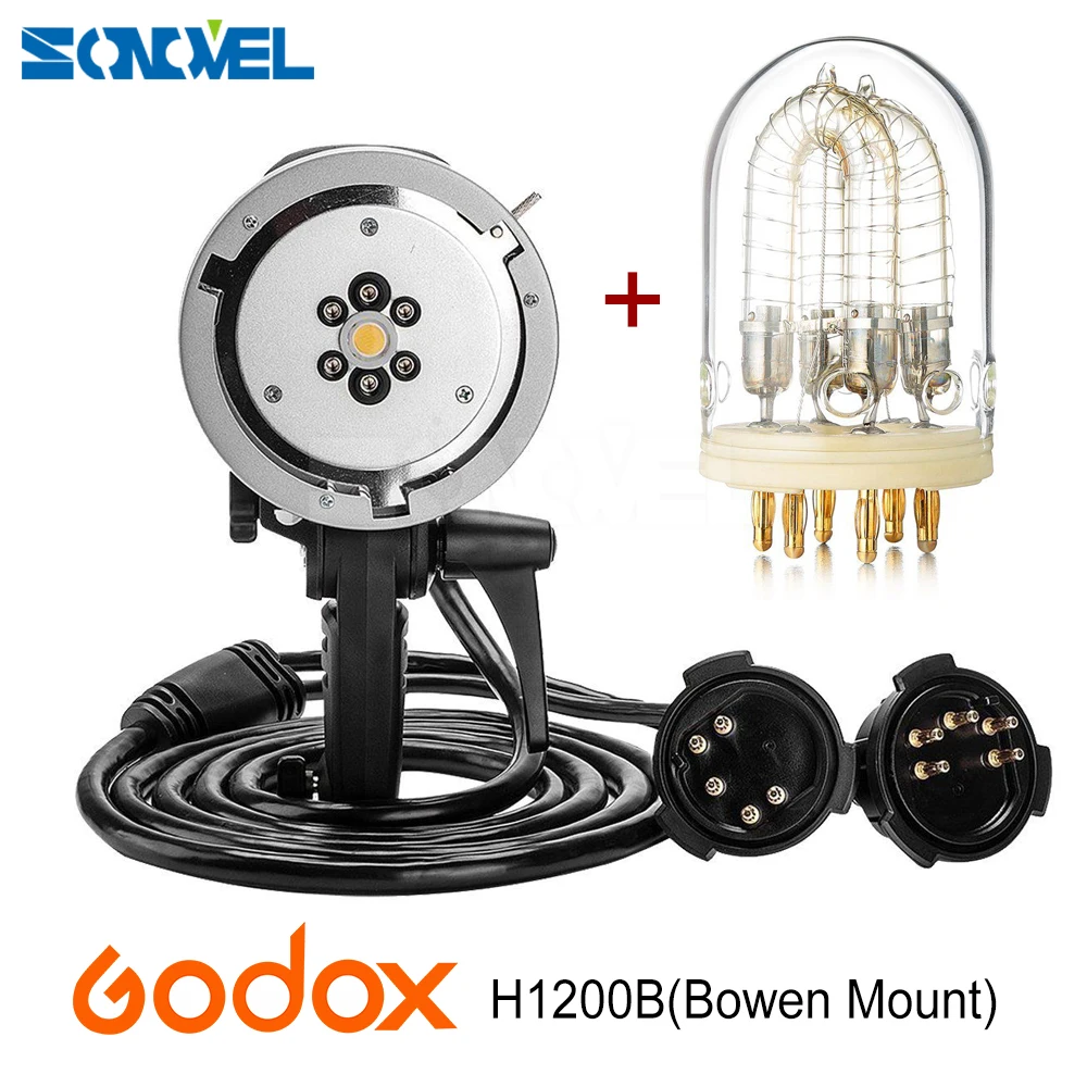 Godox AD H1200B Portable Flash Head Bowens Mount Flash Head with 1200W