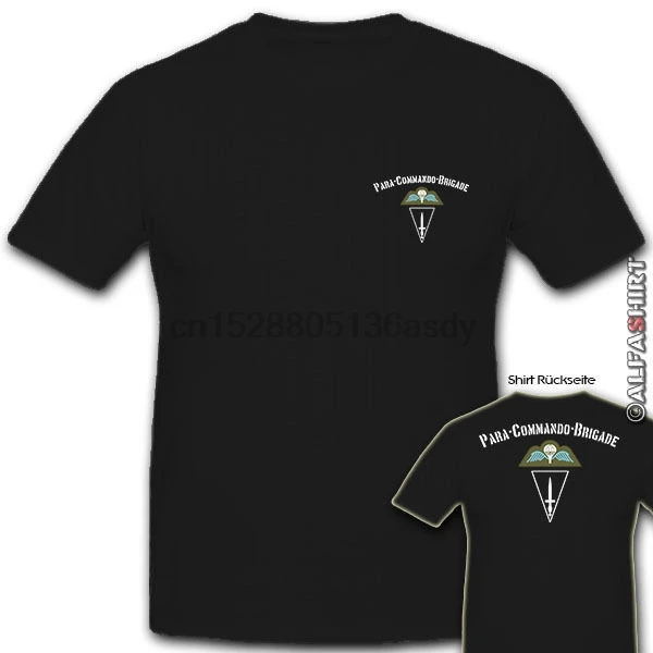 2019 летняя брендовая одежда Para Commando Brigade Belgische Paratrooper Heer Einheit-футболка новинка