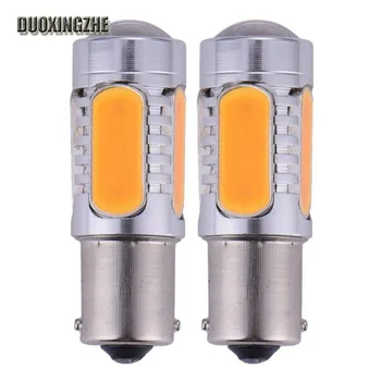 

Universal 1156/BA15S/BAU15S/BAY15S COB led bulbs Stop Bulb Turn signal Amber Yellow Fog Driving Auto Brake Backup Light Lamps