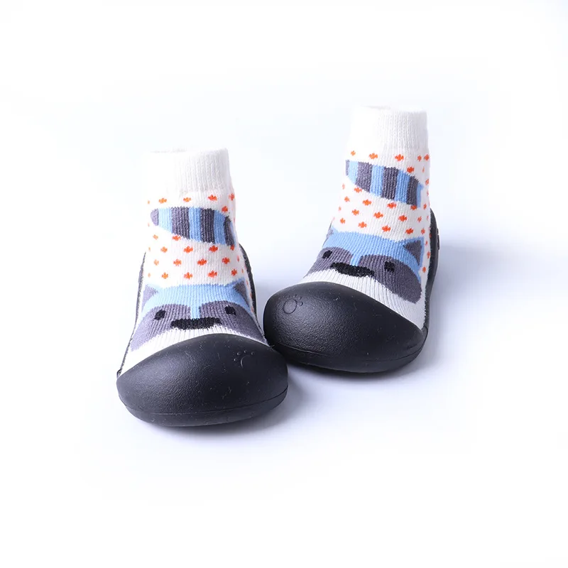 Коллекция года, весенне-осенние хлопковые нескользящие носки с рисунками для малышей Детские носки-тапочки для детей, обувь для маленьких девочек, детские носки - Цвет: F