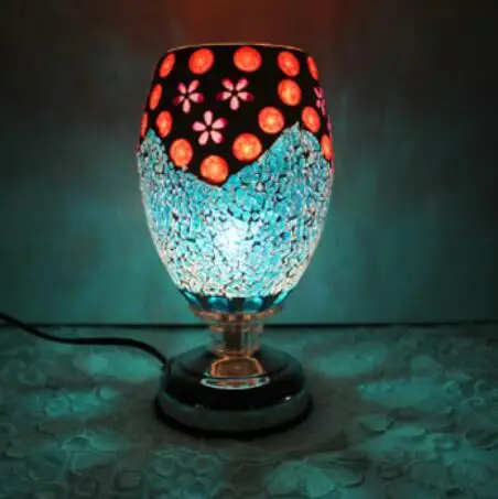 light of shipping complex antique mosaic lamp burner plug lamp oil lamp table lamp wedding DF110