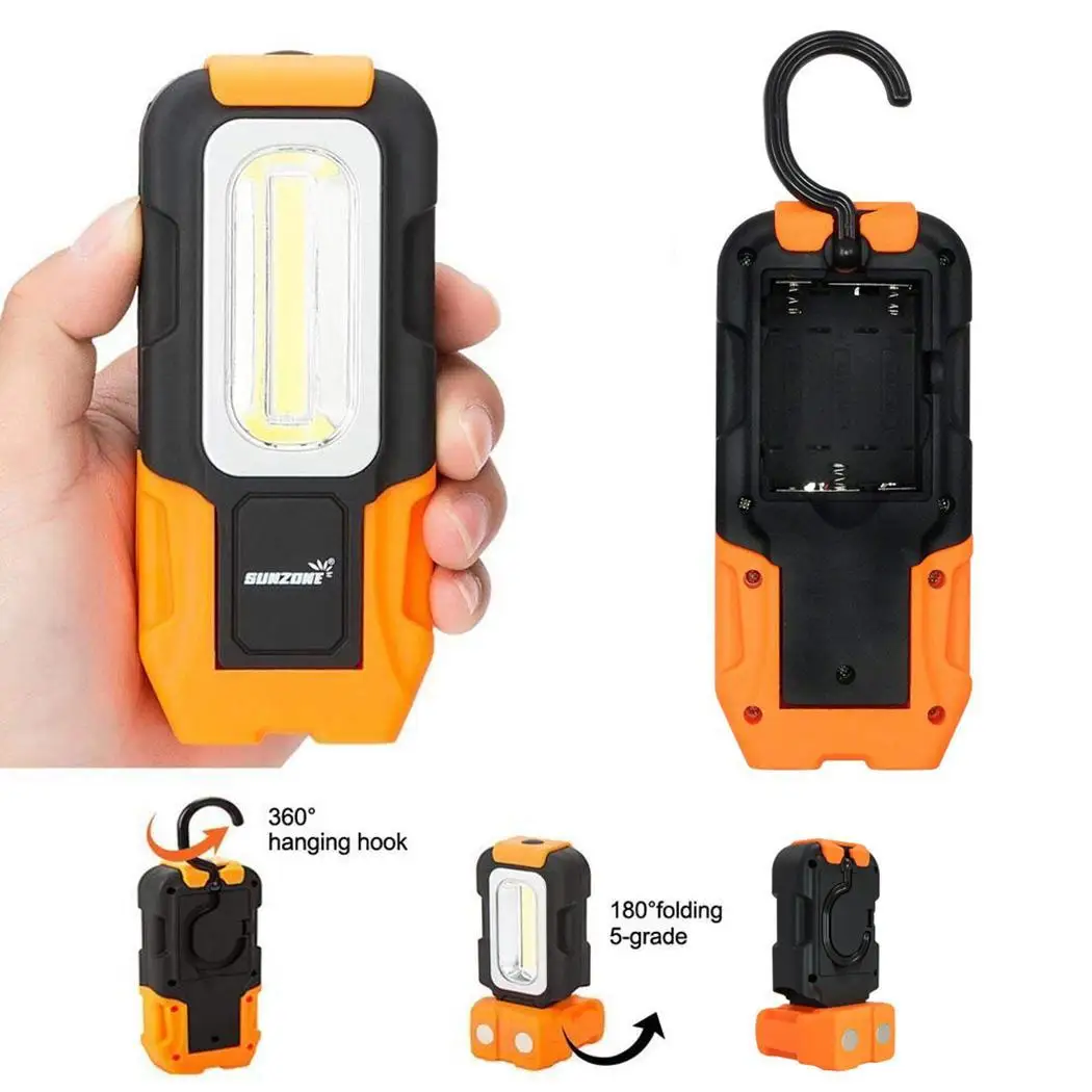 

3W Flashlight LED 5V Emergency Multifunction Portable COB 16ft Light 4 Work Orange 200lm Casual Light