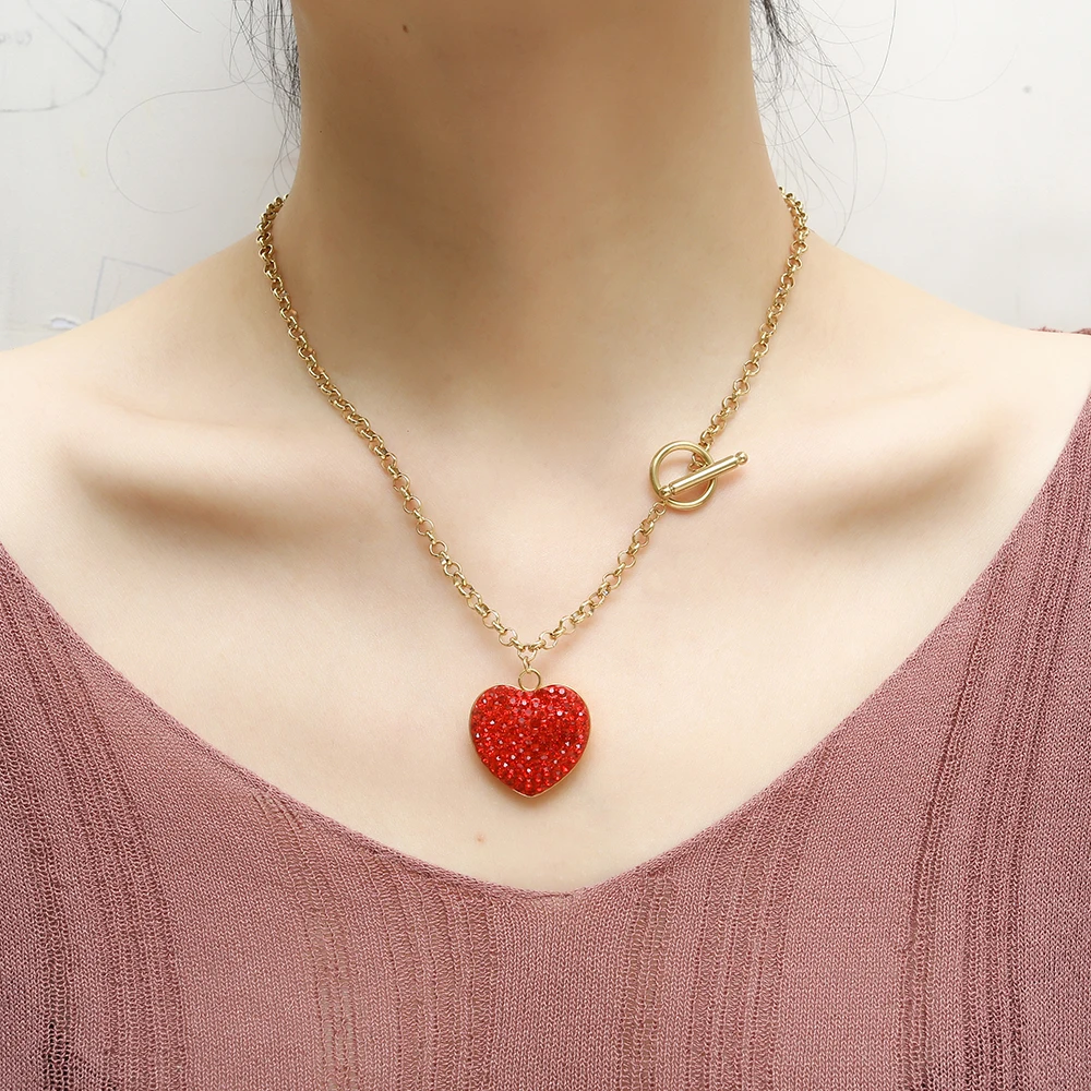 Jewelry Sets Jewelry Set Women Earrings Chain Necklace Stainless Steel Jewelry Woman Fashion Jewelry Sets Heart Necklace Earrings Set Jewellery Accessories
