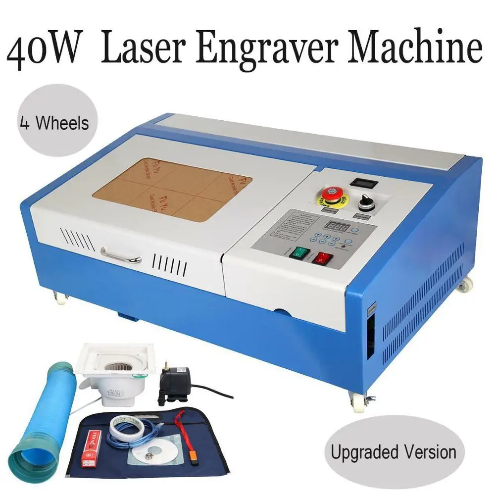 40W CO2 USB laser Engraving Cutting Machine Engraver Cutter 220V-in