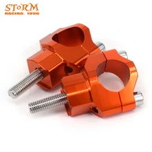 28 мм 1 1/" Алюминиевый CNC руль бар зажимы Руль Бар стояки Крепление зажим для KTM SX SXF EXC XCW XCFW EXCF 125-530 00-16