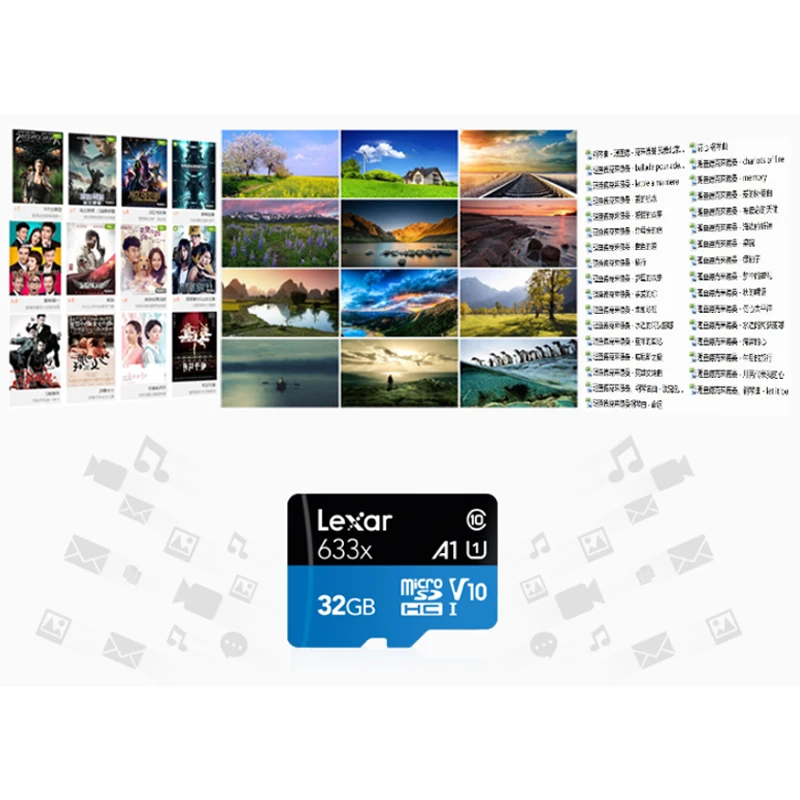 Оригинальная карта памяти Lexar 633x Micro SD 128 ГБ 256 TF 64 512 бесплатная доставка флеш для