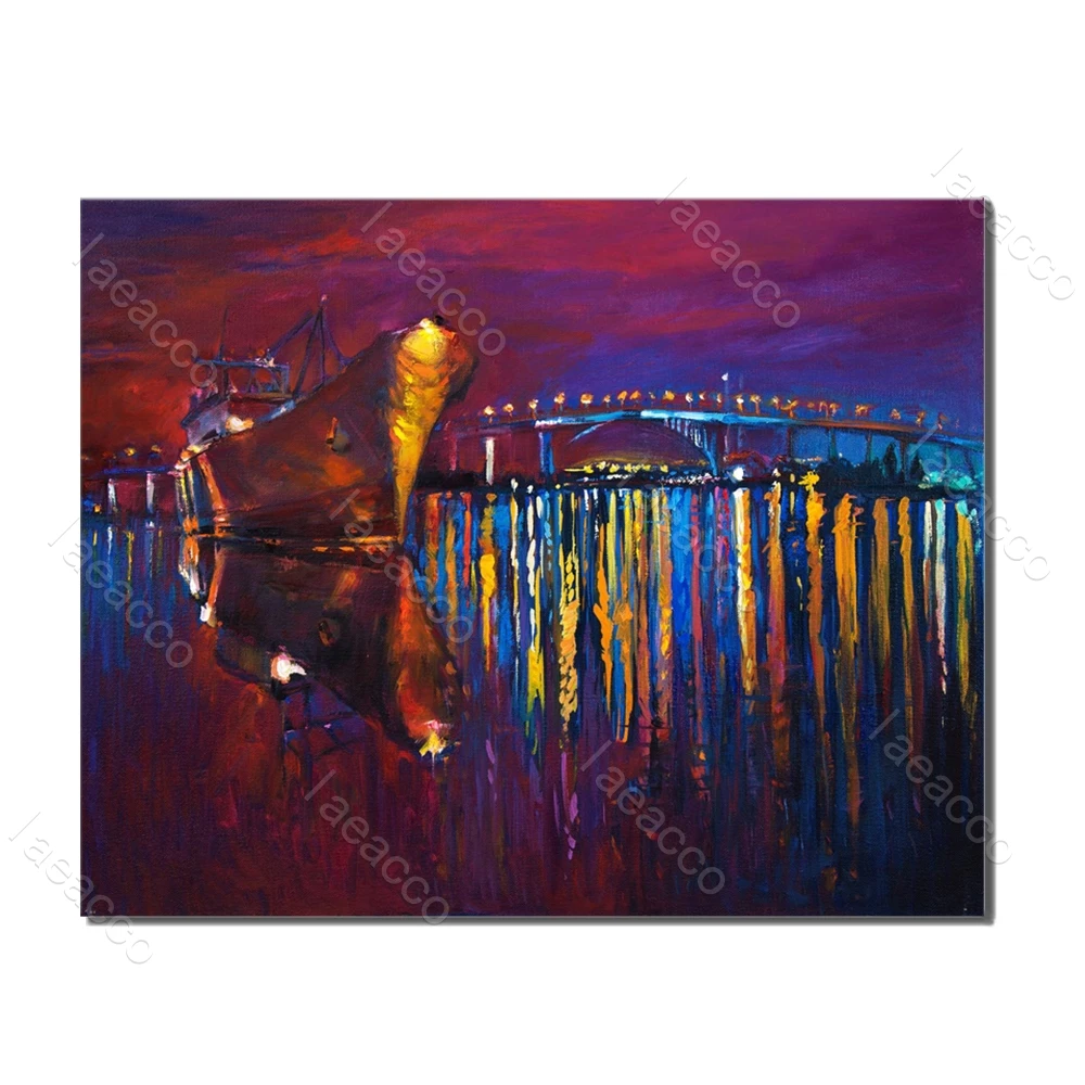 

Laeacco Watercolor Graffiti Posters and Prints Wall Artwork Canvas Painting For House Home Living Room Decoration No Frame