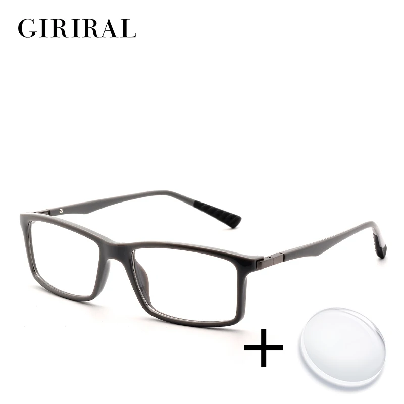 

TR90 men prescription glasses retro sight myopia colored transparent clear optical reading computer eyeglasses #FD1042