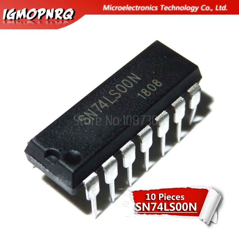 10 шт. HD74LS00P HD74LS00 SN74LS00N 74LS00 DIP новый оригинальный | Электронные компоненты и