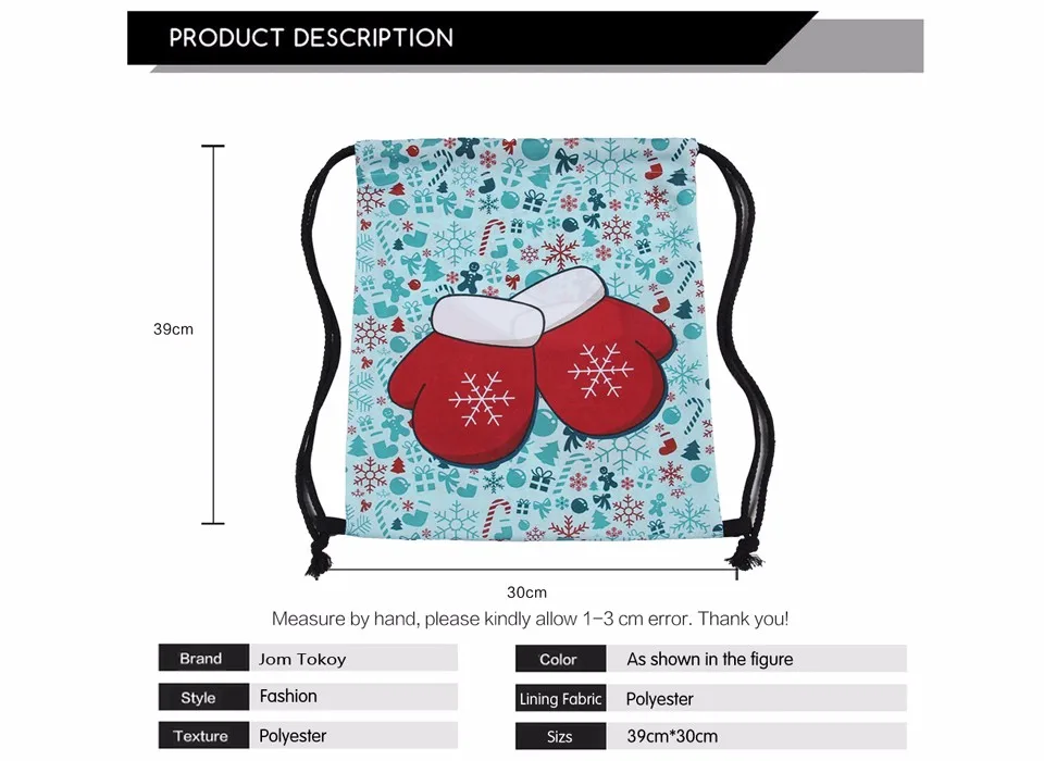 Рождественский Перчатки 3D печати Для женщин классический навсегда бренд mochila escolar путешествия mochilas шнурок