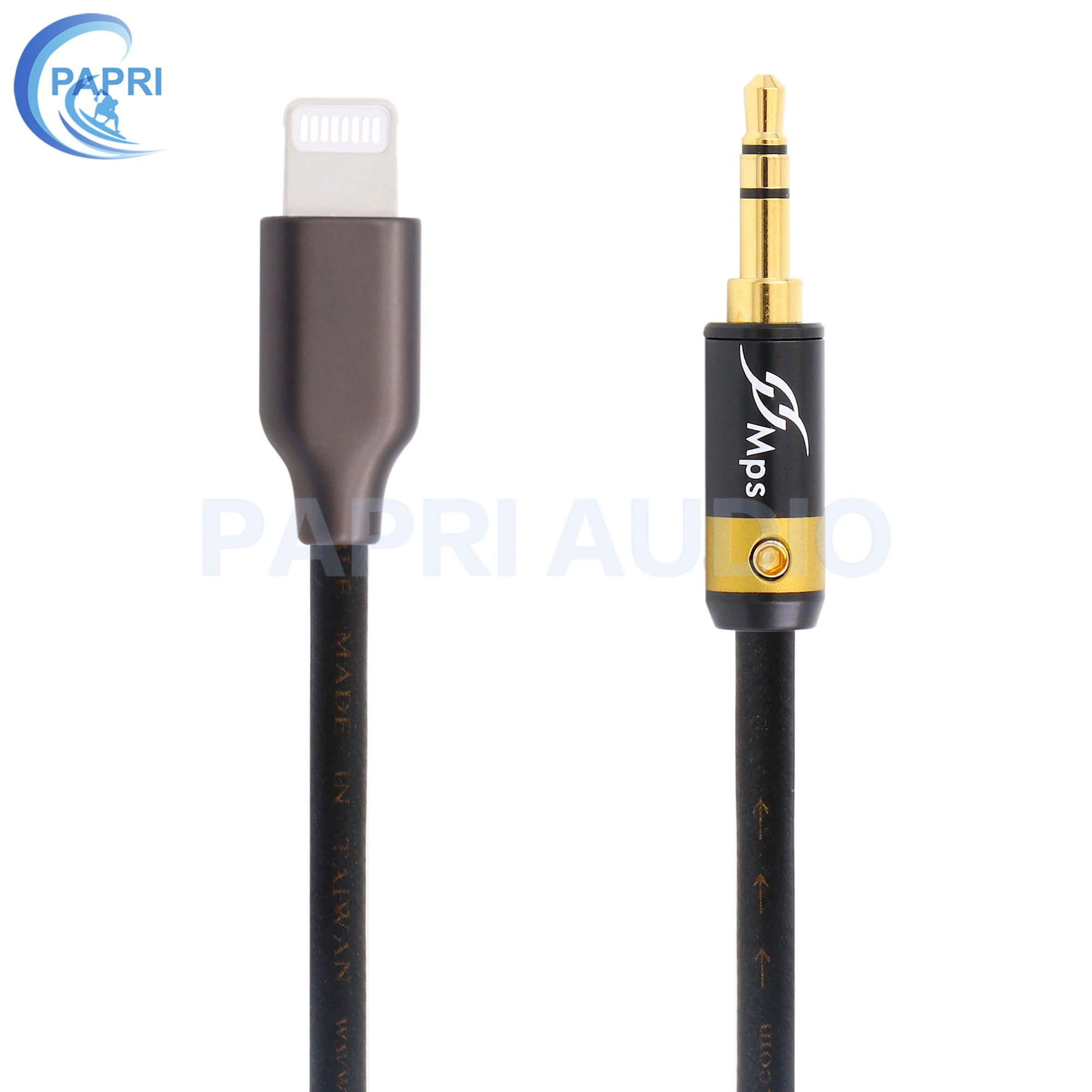 PAPRI 6N OCC Lighting To 3 5mm Jack Audio Extension Cable Aux Cord for IPhone XS Max X 10 8 Plus Car Speaker Headphone Connector