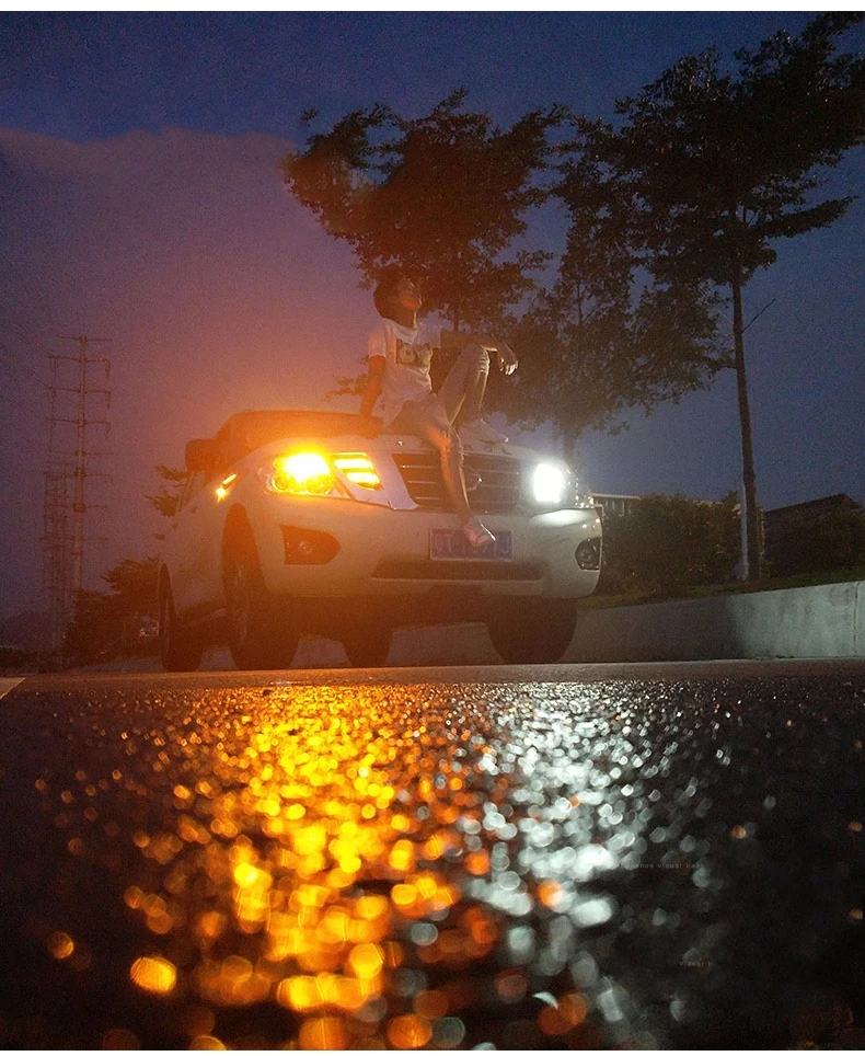 Светодиодный светильник с сеткой указателя поворота для дневных ходовых огней, подвесной светильник с поворотом для Nissan Patrol y62