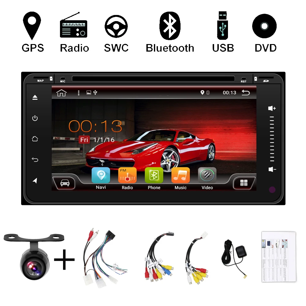 BT For Toyota Camry 2000-2006 9" Android 12 Car Radio GPS Navi Player Stereo BT 
