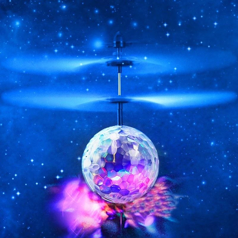 Летающий шар индукционный летательный аппарат световая игрушка светящийся летающий шар электронный мяч сверкающий светодиодный осветительная игрушка для детей Подарки