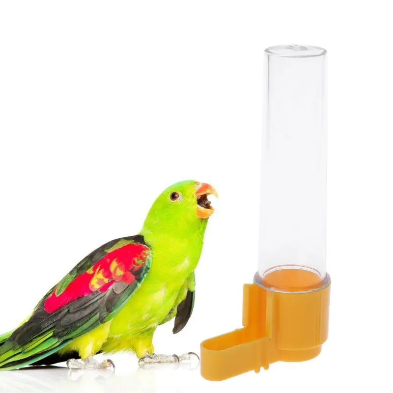 Plastic Parrot Bird Feeder Water Feeding Automatic Drinking Bowl Cage