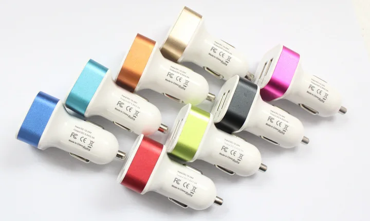 Бесплатная доставка 2 Автомобильное usb устройство для зарядки телефона Быстрая