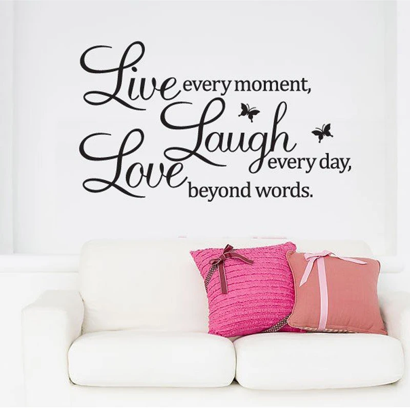 hot sale live love laugh letters transprent waterproof vinyl wall quotes decalpvc home decor - Home Decor Sale hot sale live love laugh letters transprent waterproof vinyl wall quotes decalpvc home decor - Home Decor Sale