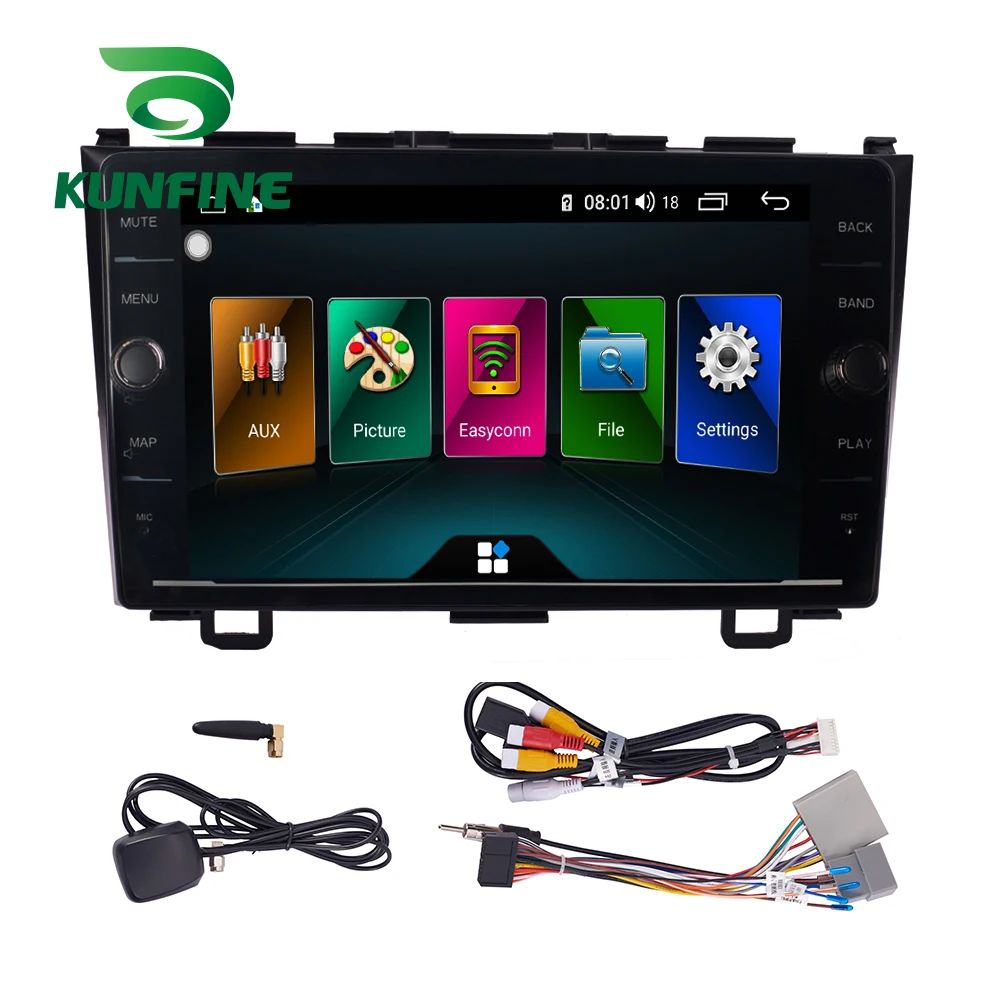 Discount Octa Core 4GB RAM 64GB ROM Android 8.1 Car DVD GPS Player Deckless Car Stereo For Honda CRV 2007-2011 Radio Headunit Device 1