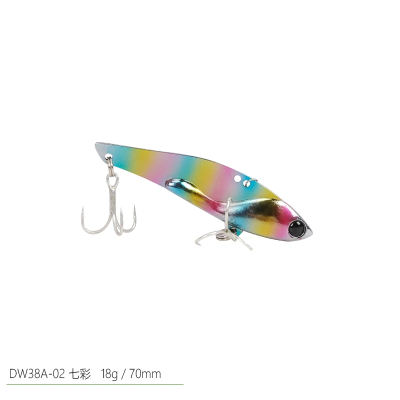 Trulinoya, высококачественные металлические приманки Vib, Приманка Vib для рыбалки, 70 мм, 18 г, тонущий искусственный вибратор, приманка для басов - Цвет: 18g 02