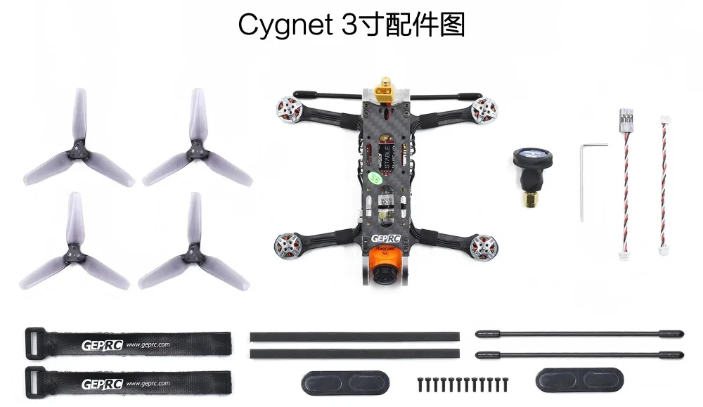 GEPRC GEP-CX Cygnet 145 мм 3 дюйма стабильный F4 20A 48CH RunCam Сплит Мини 2 1080P HD RC FPV гоночный Дрон