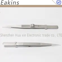 Антистатическая точность ESD из нержавеющей стали с замком Пинцет для алмазных ювелирных изделий драгоценный камень обнаружения безопасности