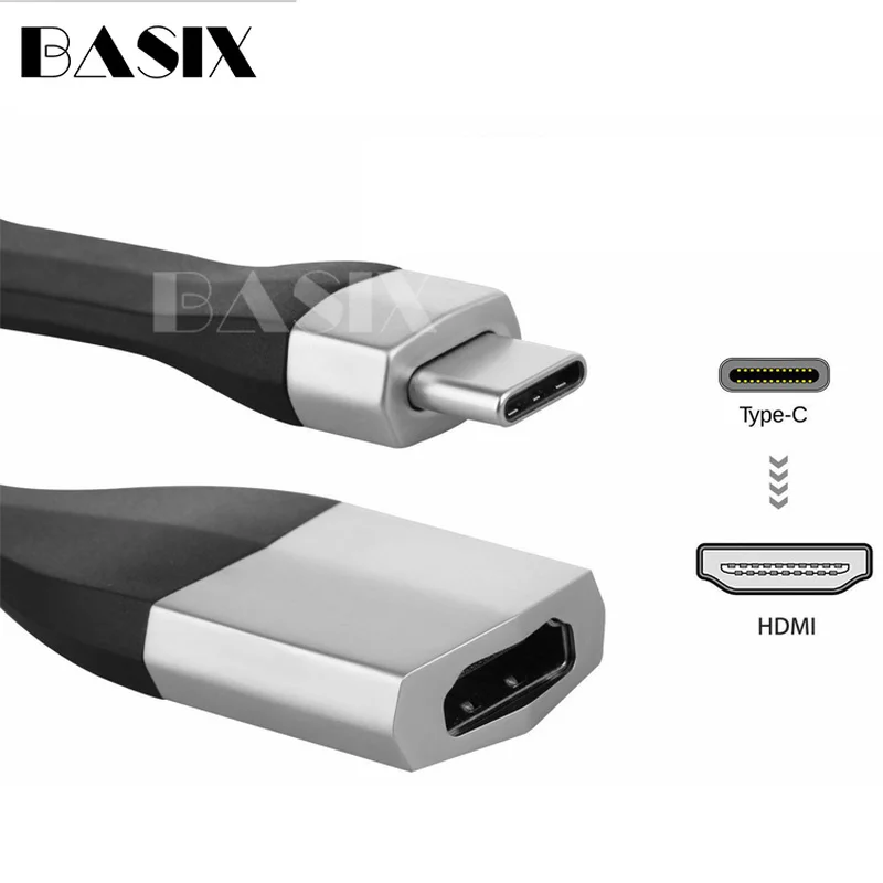 

USB C To Hdmi Cable Type C To HDMI 4K 60hz Adapter Male To HDMI Female Adapter for Macbook Pro Huawei P20 Samsung S8 Hdmi Usb-c