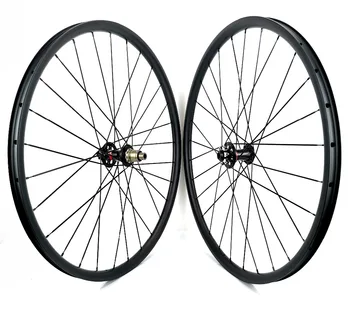 

29er MTB XC bike carbon wheels 27mm width 23mm depth hookless mountain carbon wheelset with novatec 791/792-B12 hubs
