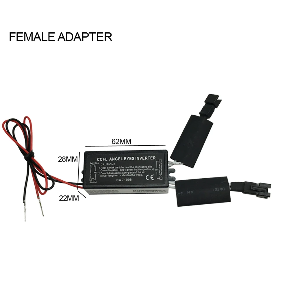 SKYJOYCE Universal CCFL inverter replacement 1 for 2 lamp socket inverter for ccfl angel eye driver Halo Ring CCFL Spare Ballast (1)
